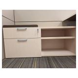 Contents of Cubicle, Desk, Storage Filing Cabinet, (2) Small Filing Cabinets