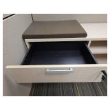 Contents of Cubicle, Desk, Storage Filing Cabinet, (2) Small Filing Cabinets