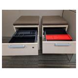 Contents of Cubicle, Desk, Storage Filing Cabinet, (2) Small Filing Cabinets