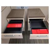 Contents of Cubicle, (2) Filing Cabinet, and Long Filing Cabinet With Shelving