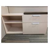 Contents of Cubicle, (2) Filing Cabinet, and Long Filing Cabinet With Shelving