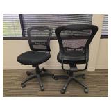 (2) Mesh Office Chair - Black