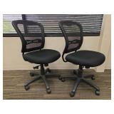 (2) Mesh Office Chair - Black