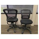 (2) Mesh Office Chair - Black