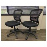 (2) Mesh Office Chair - Black