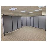 Mobile Office Room Divider Panels Set