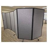 Mobile Office Room Divider Panels Set