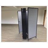Mobile Office Room Divider Panels Set