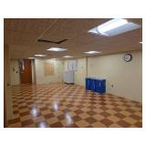 Ceiling Tiles, Bulletin Board, Clock, First Aid Kit