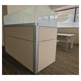 Modern Office Cubicle System with Privacy Panels