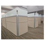 Modern Office Cubicle System with Storage