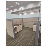 Modern Office Cubicle System with Storage