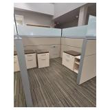 Modern Office Cubicle System with Storage