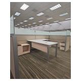 Modern Office Cubicle System with Storage