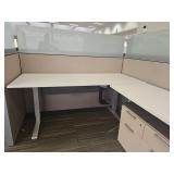 Modern L-Shaped Office Desk with Storage