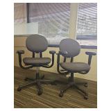 (2) Professional Ergonomic Office Task Chairs