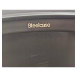 Executive U-Shaped Office Desk with Storage, Steelcase Chair, Blinds