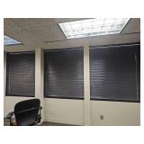 Executive U-Shaped Office Desk with Storage, Steelcase Chair, Blinds