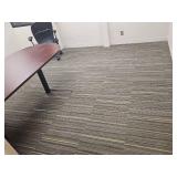 Executive U-Shaped Office Desk with Storage, Steelcase Chair, Blinds