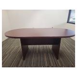 Executive Oval Conference Table with Modern Base