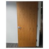 Commercial Grade Oak Door with Schlage Hardware