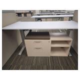 Humanscale Height-Adjustable Office Workstation 3 - Cubicle Set With 3 Filing Credenzas