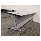 Mobile Folding Training Table with Cable Management