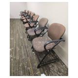 Office Guest Chair Set with Filing Cabinet