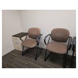 Office Guest Chair Set with Filing Cabinet