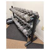 Complete Hex Dumbbell Set with Rack