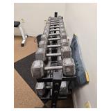 Complete Hex Dumbbell Set with Rack