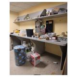 Contents of Room Commercial Office Storage System with Built-in Shelving