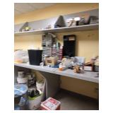 Contents of Room Commercial Office Storage System with Built-in Shelving