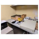 Contents of Room Commercial Office Storage System with Built-in Shelving