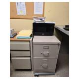 Contents of Room Commercial Office Storage System with Built-in Shelving