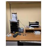 Contents of Room Commercial Office Storage System with Built-in Shelving
