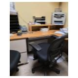 Contents of Room Commercial Office Storage System with Built-in Shelving
