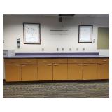 Commercial Grade Storage Cabinet Set with Purple Countertop