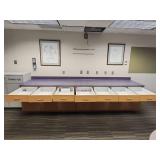 Commercial Grade Storage Cabinet Set with Purple Countertop