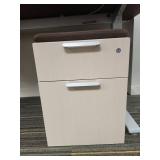 Modern Height-Adjustable Office Desk with Storage