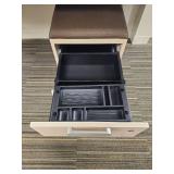 Modern Height-Adjustable Office Desk with Storage