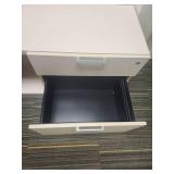 Office Workstation Set with Filing Cabinet and Ergonomic Chair