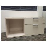Office Workstation Set with Filing Cabinet and Ergonomic Chair