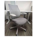 Office Workstation Set with Filing Cabinet and Ergonomic Chair