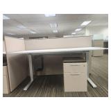 Modern Office Cubicle Workstations Set