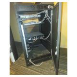 Professional Audio Equipment Rack with Crown Amplifier