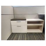 Modern Office Cubicle Set with Storage and Chair