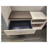 Modern Office Cubicle Workstation Set