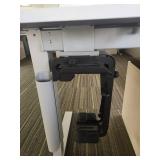 Modern Height-Adjustable Office Desk with Storage