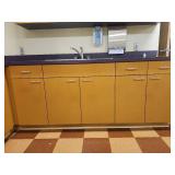 Complete Laboratory Cabinet Set with Sink and Countertops